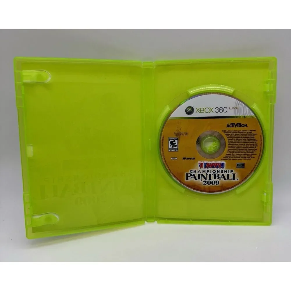 NPPL Championship Paintball 2009 (Microsoft Xbox 360, 2008) Game & Case‎ Tested